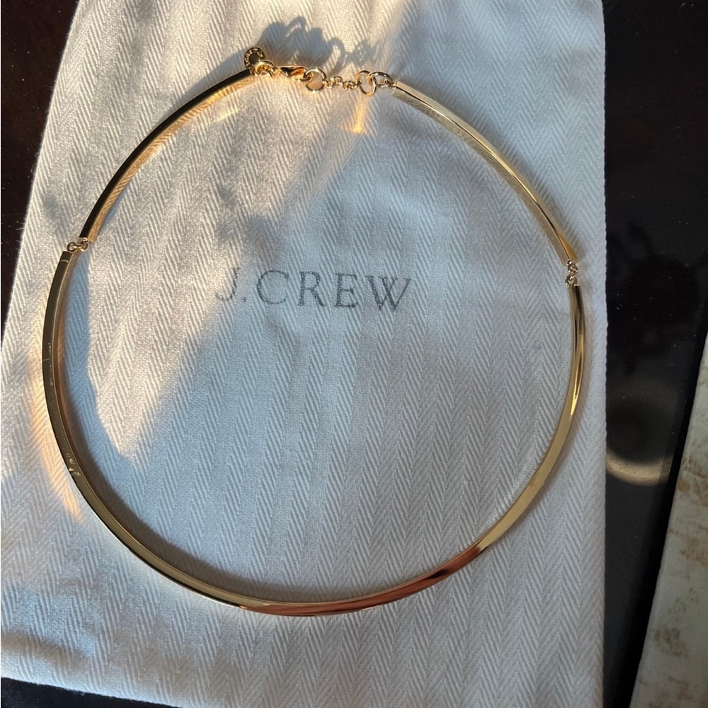 NWOT J.Crew Art Deco Gold Adjustable Necklace